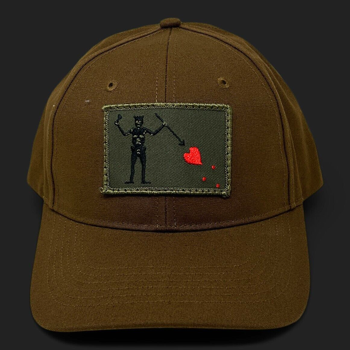 Blackbeards Flag Patch Hat | OD Green | Buck Canvas Hat