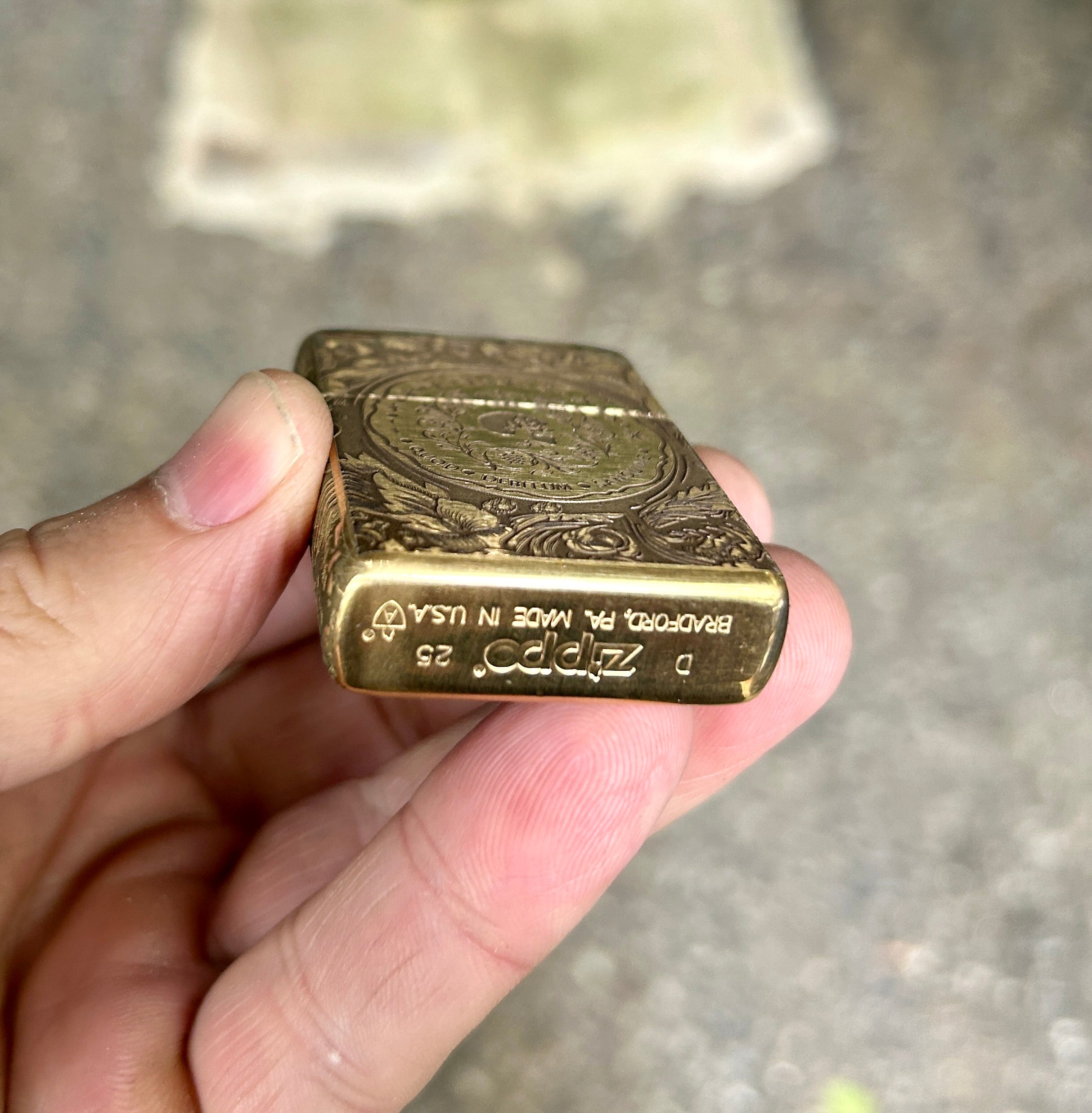 Engraved Brass Zippo Lighter | John Wick Blood Oath | Made in the USA | Solid Brass Armor Case