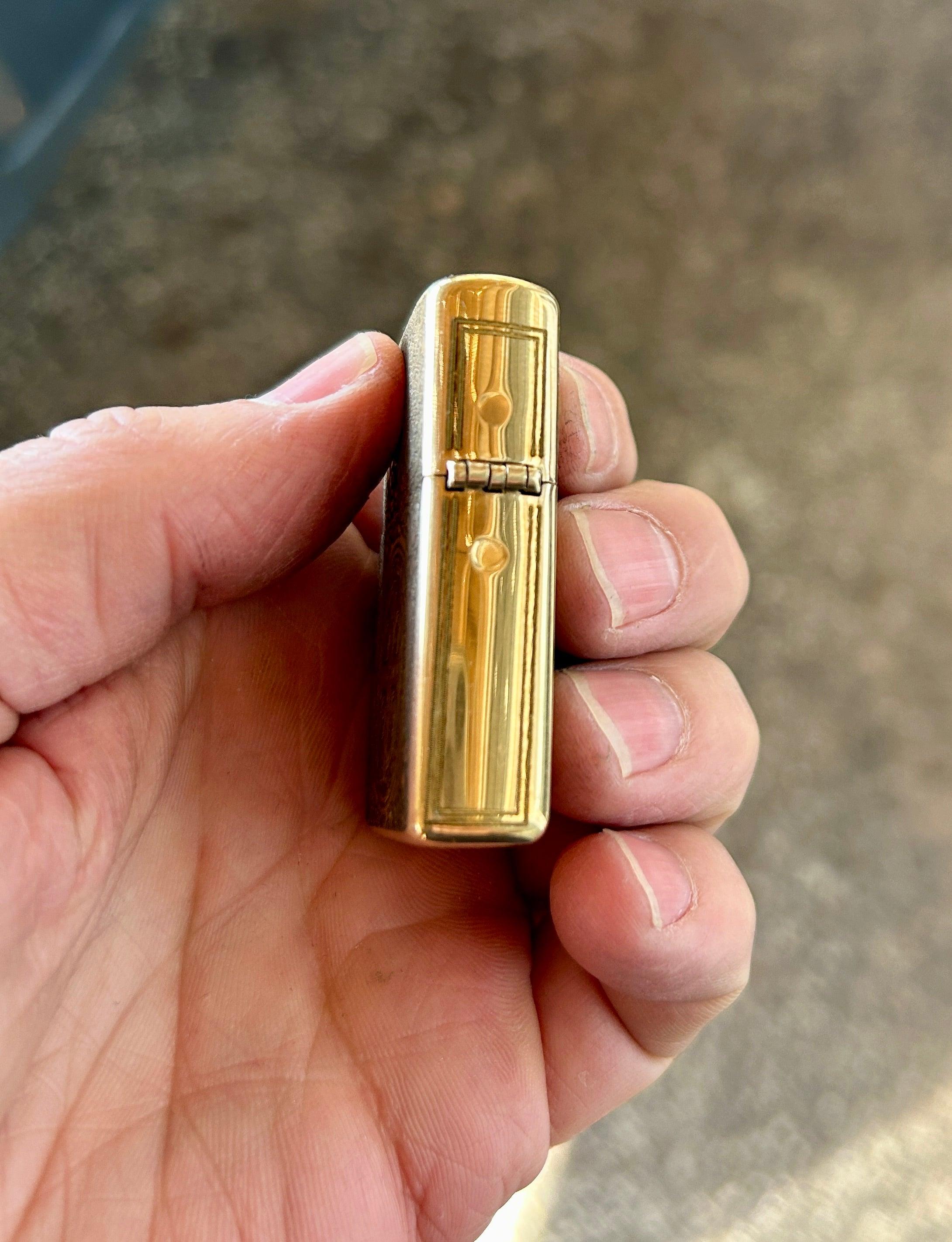 Engraved Brass Zippo Lighter | Constantine Lighter| Made in the USA | Solid Brass Armor Case