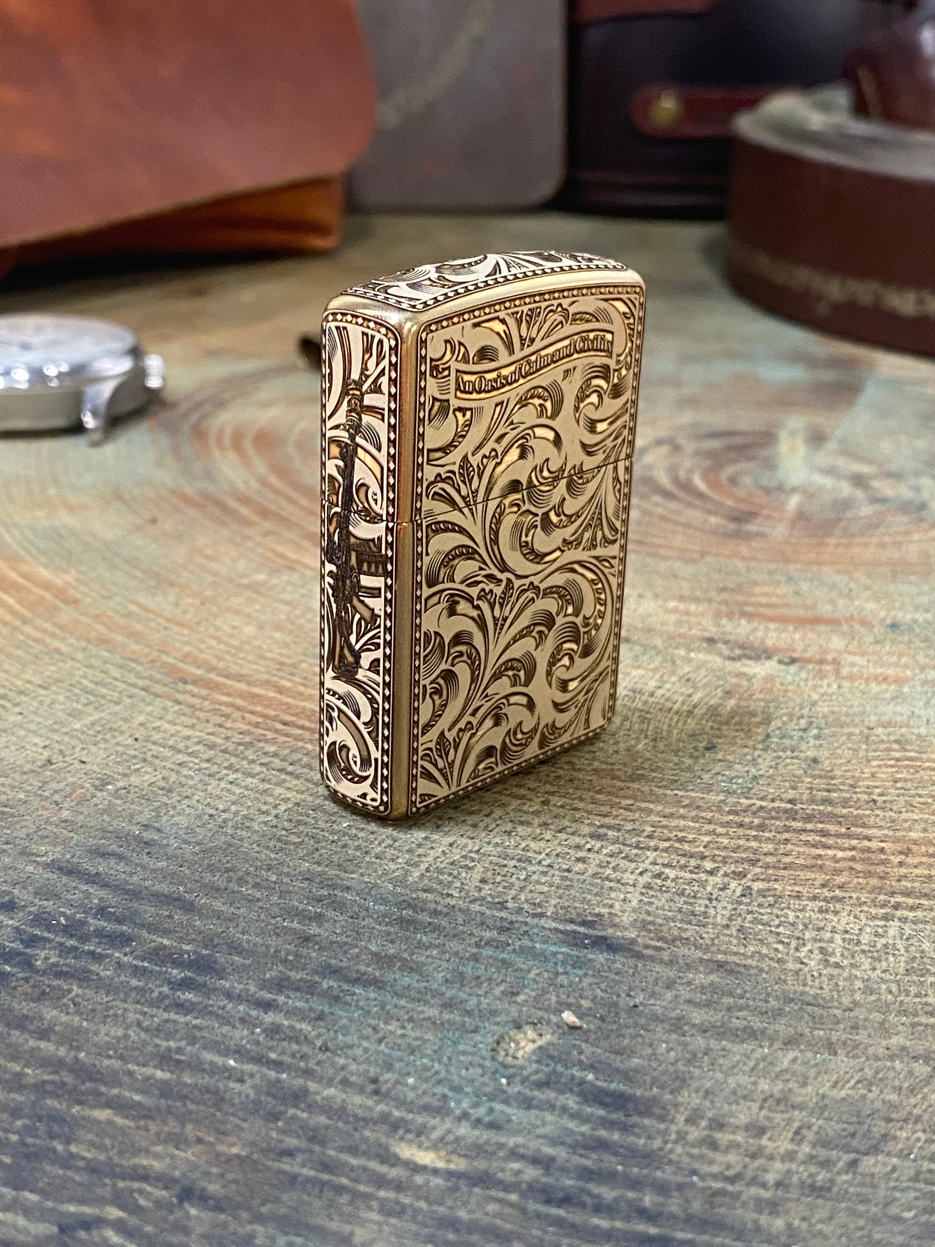John Wick | The Continental NYC | 5 Side Engraved | Brass Armor Zippo
