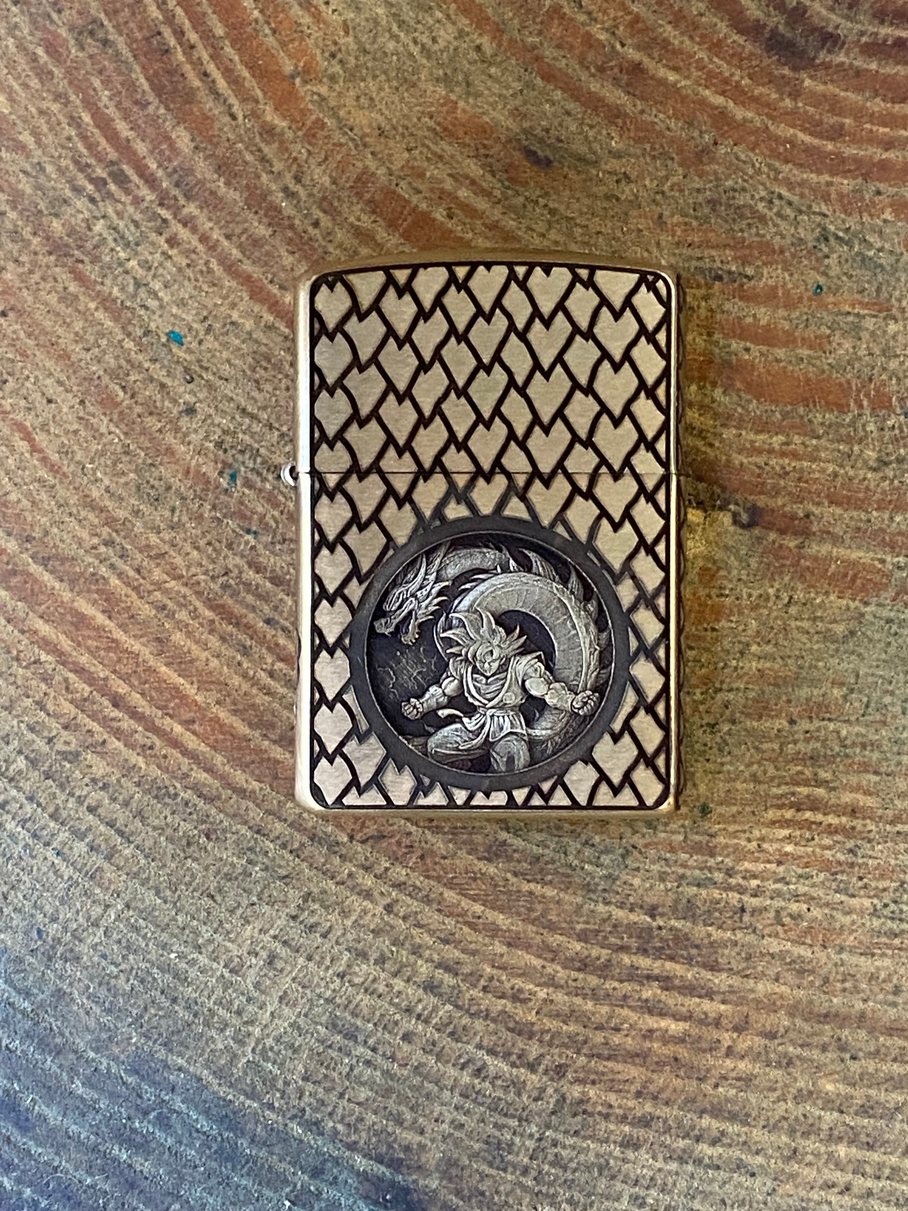 Dragon Ball Z 3D | 5 Side Engraved |Brass Armor Zippo