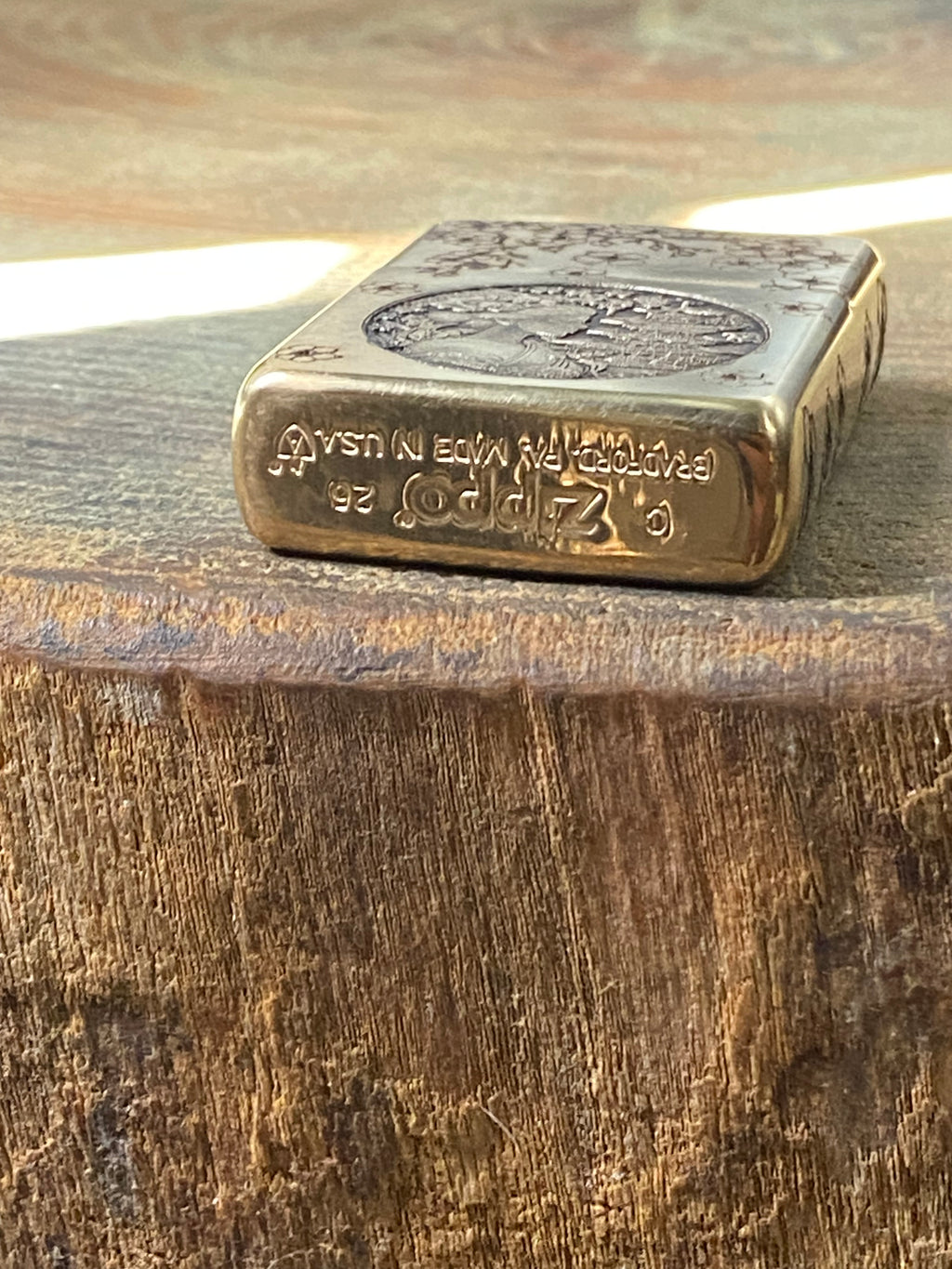 Japanese Geisha 3D | 4 Side Engraved | Brass Armor Zippo