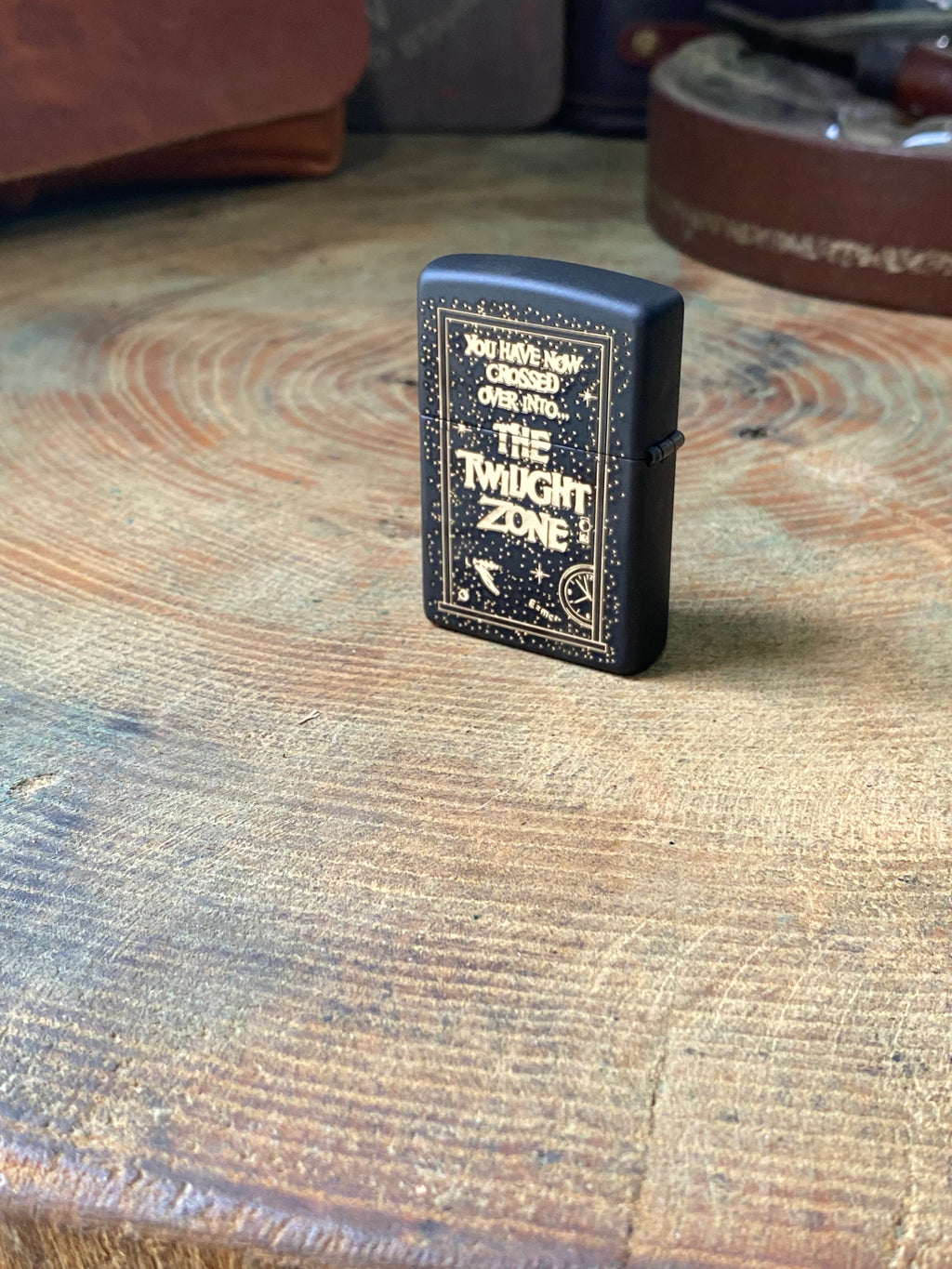 The Twilight Zone Theme Custom Engraved Black Matte Zippo Lighter  | Made in USA