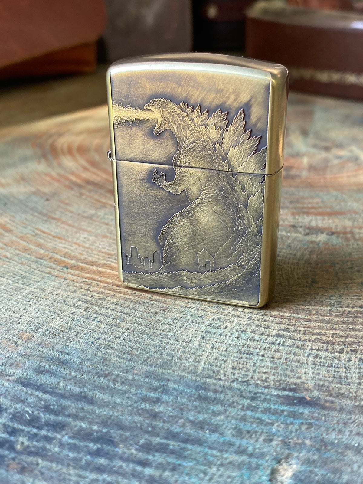 Godzilla 3D | Brass Armor Zippo