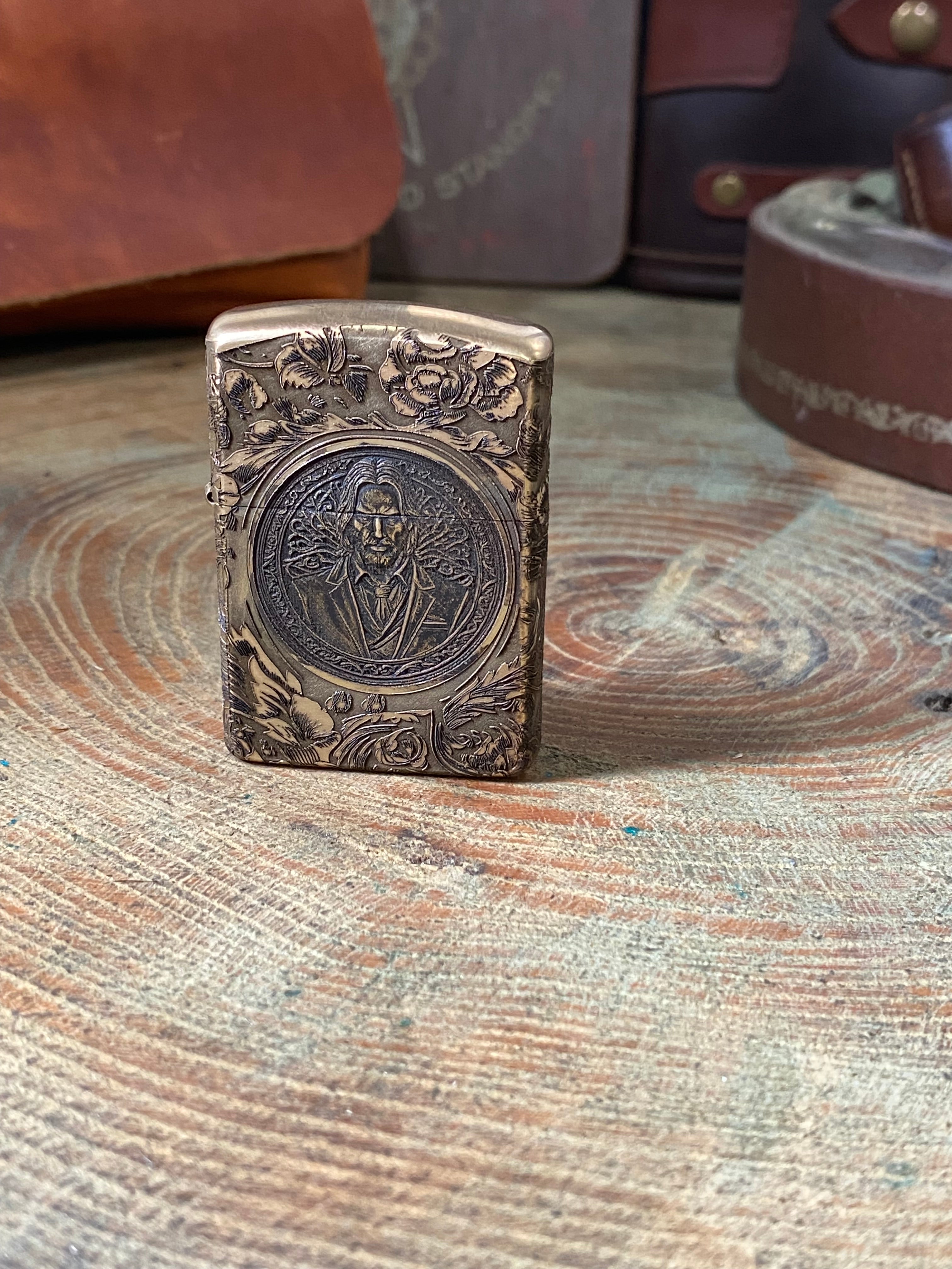 John Wick 3D | 4 Side Engraved | Brass Armor Zippo