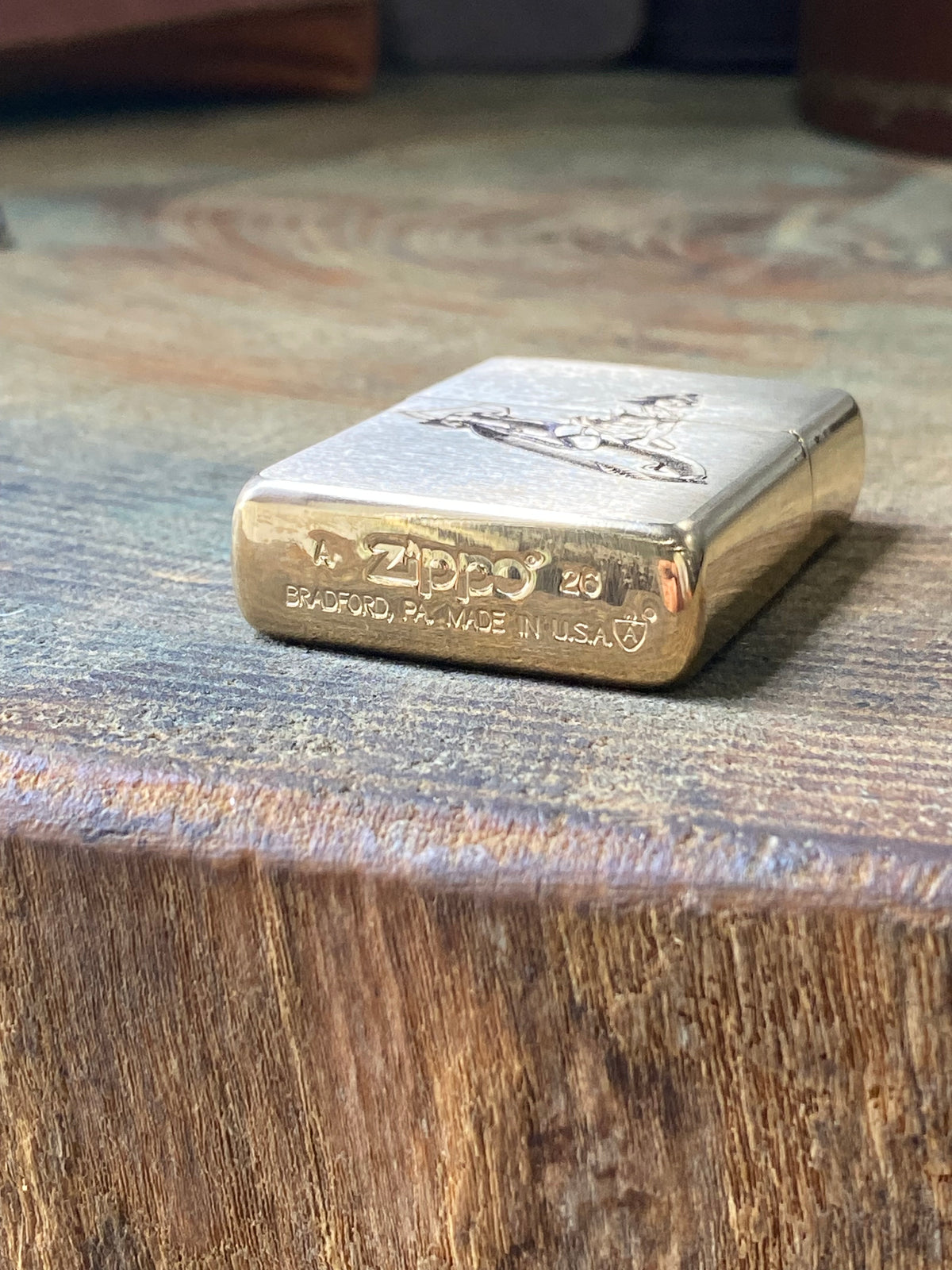 WWII Pinup Bomb | Brass Armor Zippo