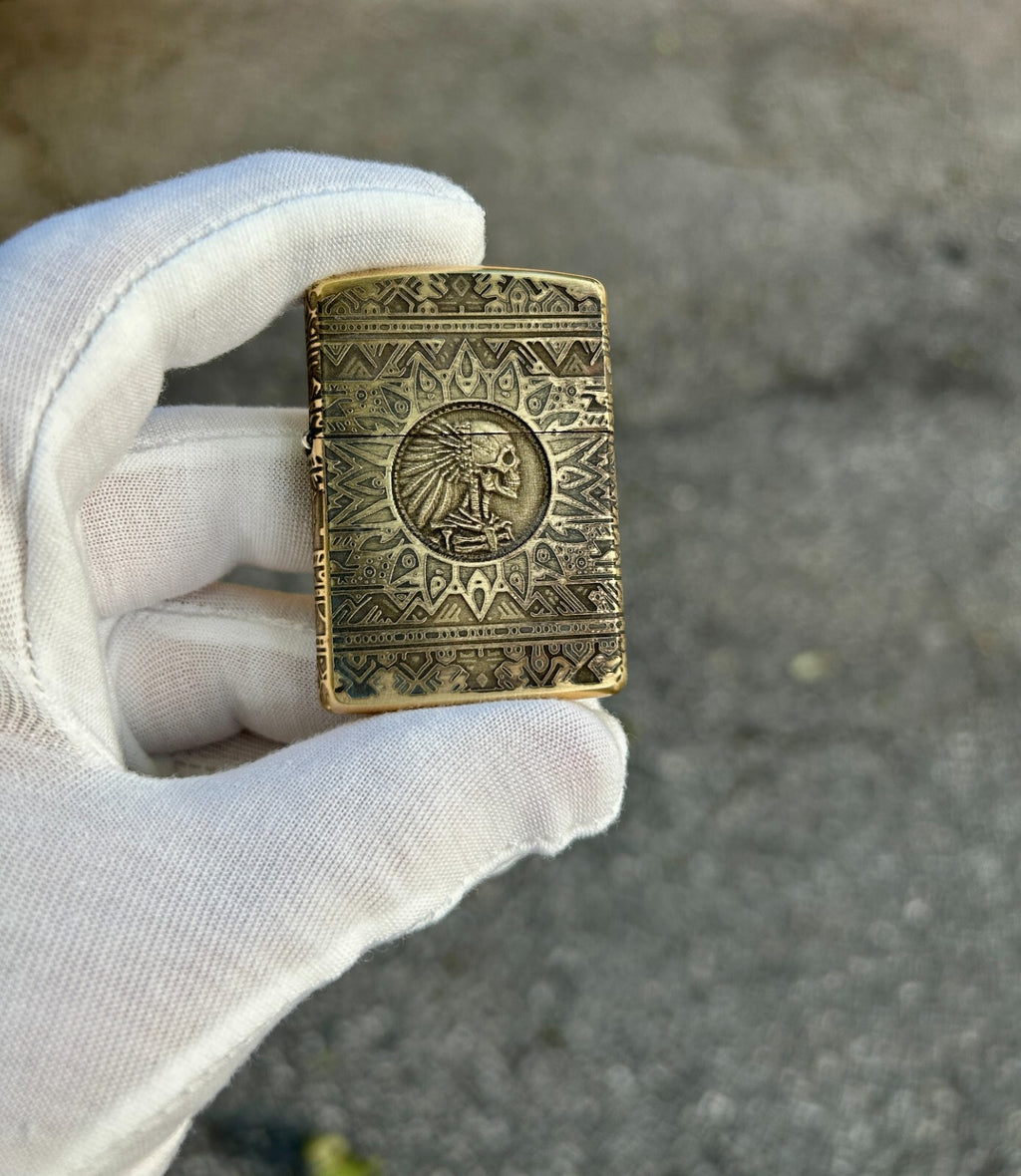 New in box Zippo Big Chief Premium Armor Genuine Zippo lighter | Aztec Zippo