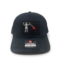 Blackbeards Flag Patch Hat Richardson 112 SnapBack Trucker Ball Cap Navy Blue