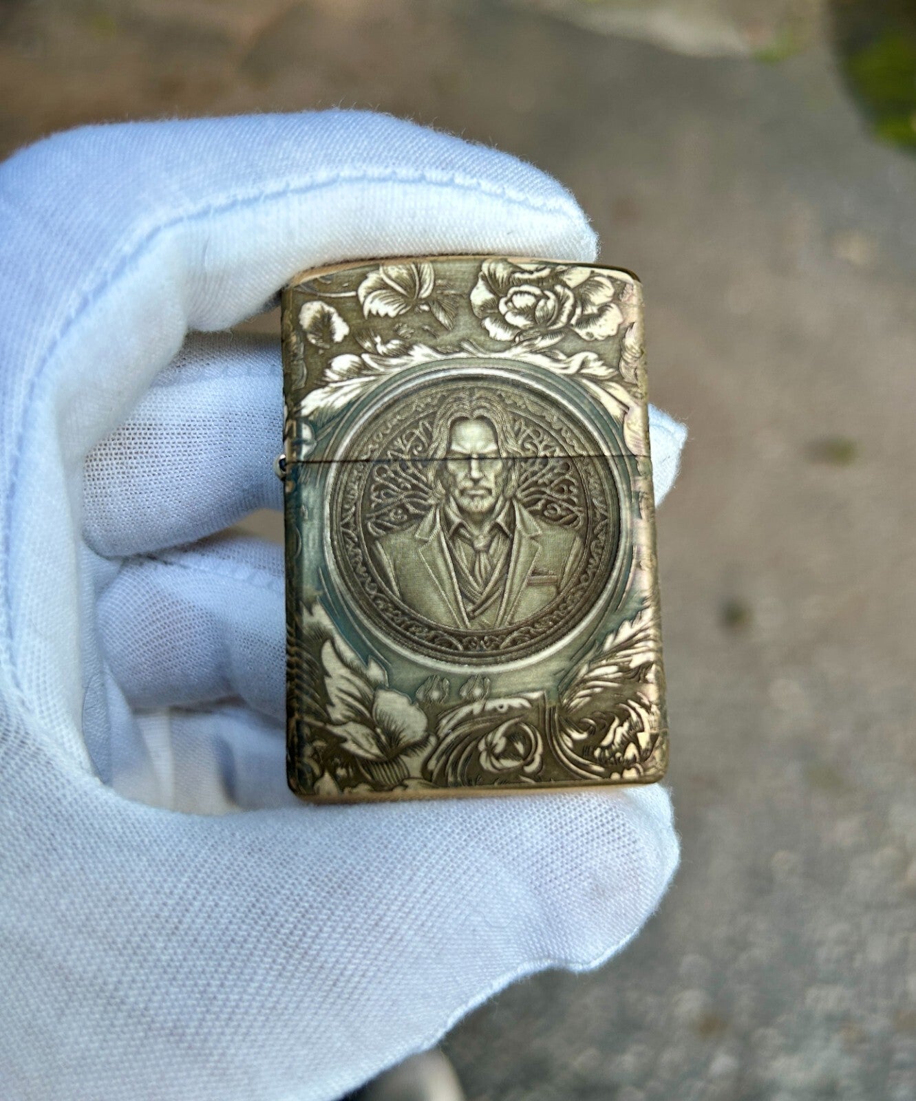 John Wick Brass Armor Zippo Lighter | Custom Engraved | Solid Brass | Made in US