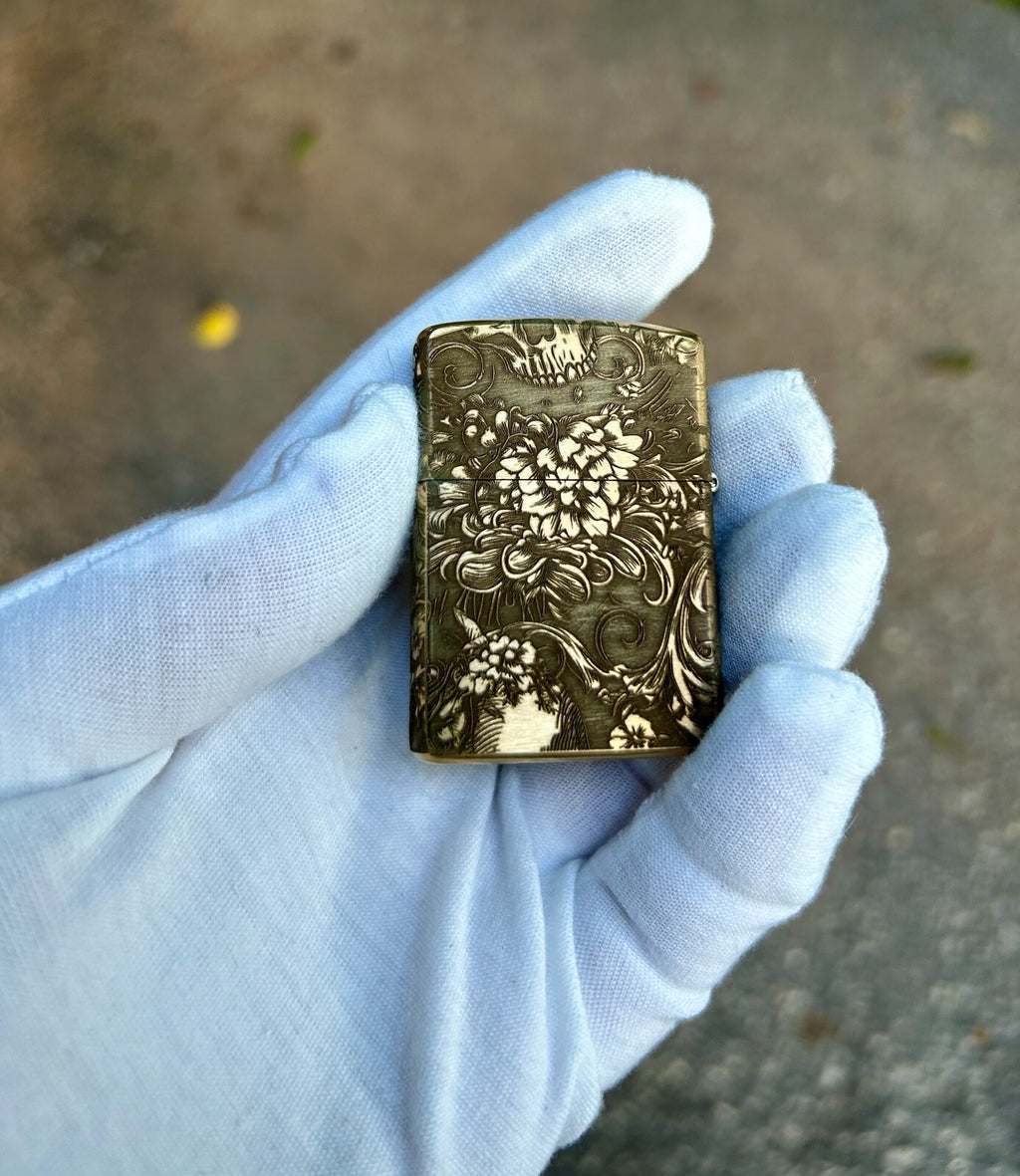 John Wick Brass Armor Zippo Lighter | Custom Engraved | Solid Brass | Made in US