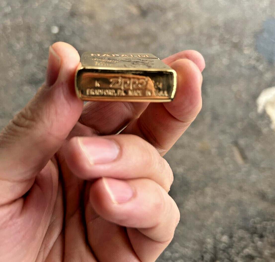 Napalm Custom Engraved Zippo | Polished Case | Solid Brass | Made in USA