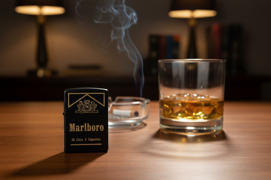 Marlboro | Black Matte Zippo |