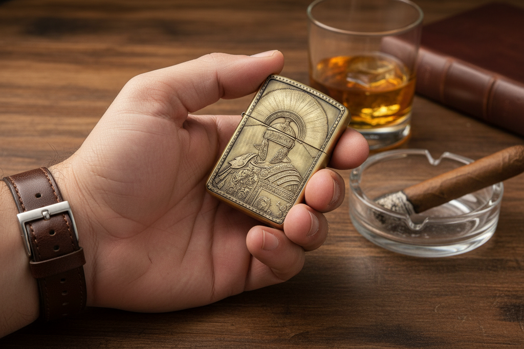 Roman Legionary 3D | Brass Armor Zippo
