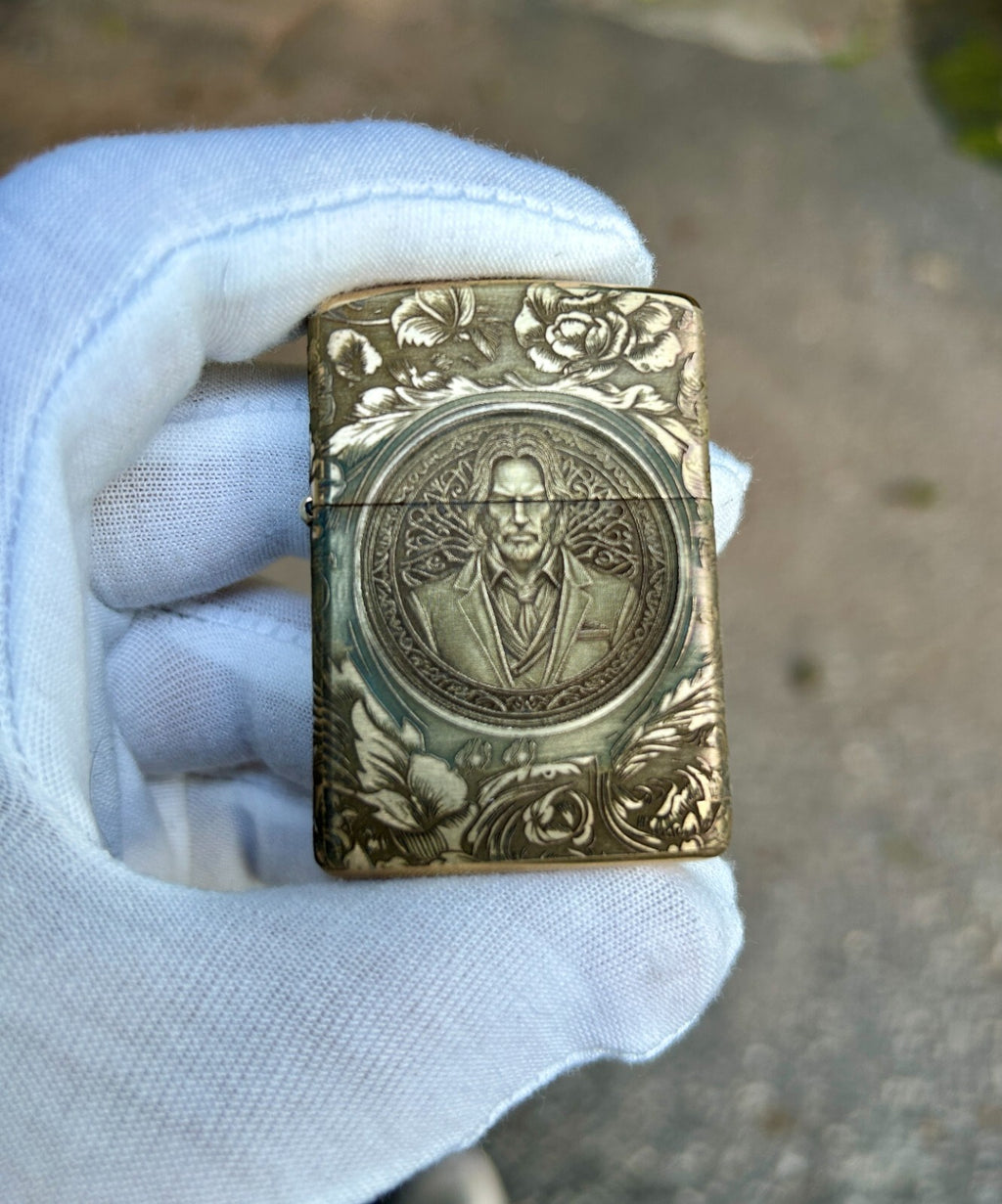 John Wick Brass Armor Zippo Lighter | Custom Engraved | Solid Brass | Made in US