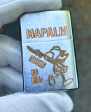 Napalm Sticks to Kids Zippo Lighter Vietnam War Replica | Stainless Chrome | USA