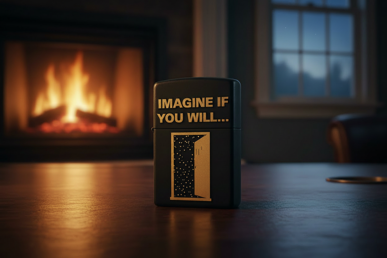The Twilight Zone Theme Custom Engraved Black Matte Zippo Lighter  | Made in USA