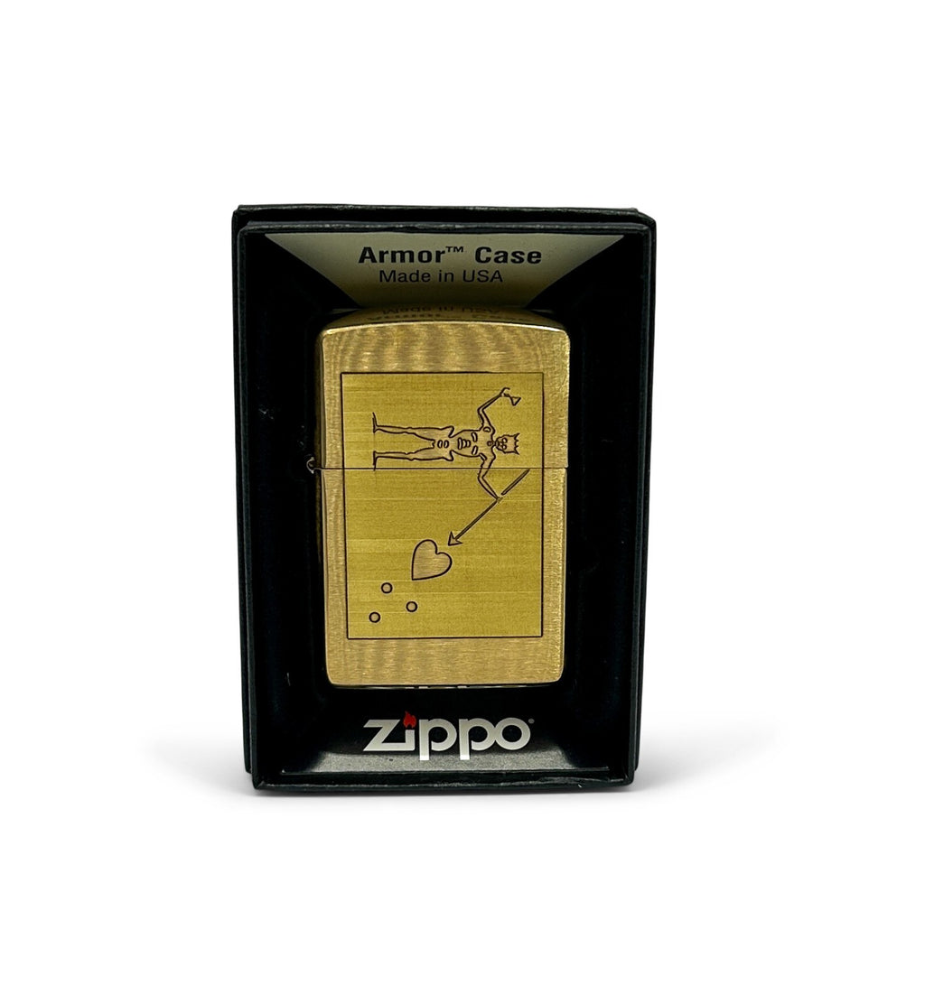 Blackbeards Flag Zippo Lighter | Solid Brass Zippo | Made In USA
