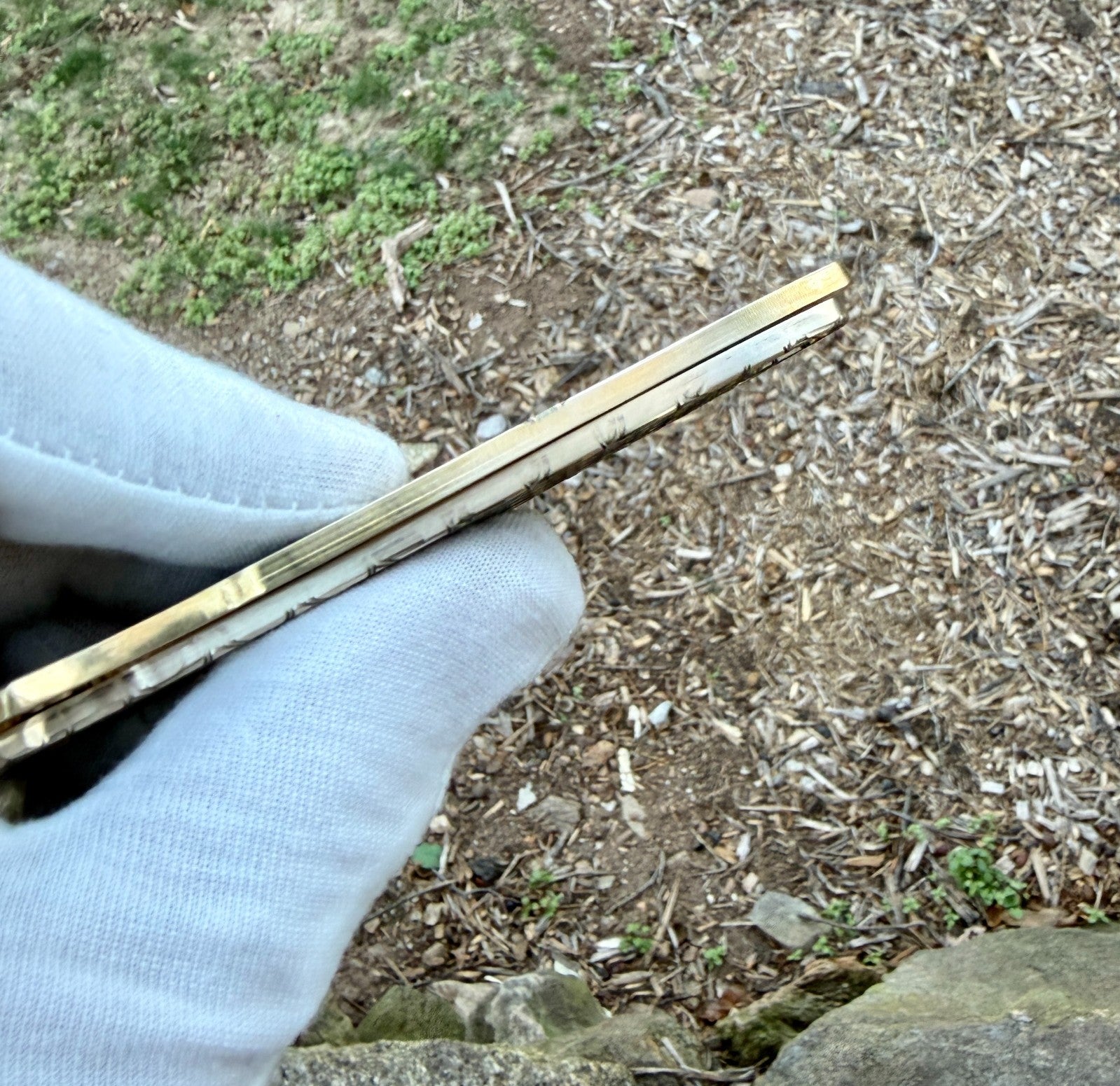Brass Engraved Scales for Kershaw Leek – Dragon Scale – Made in USA –