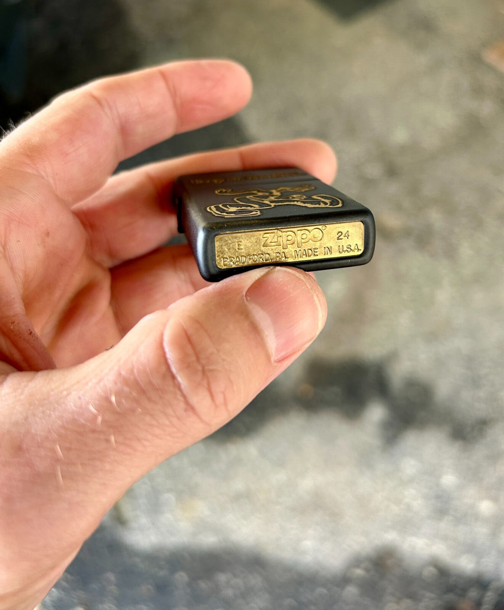 Keep on Truckin Custom Engraved Zippo Lighter | Black Matte | Made in USA |