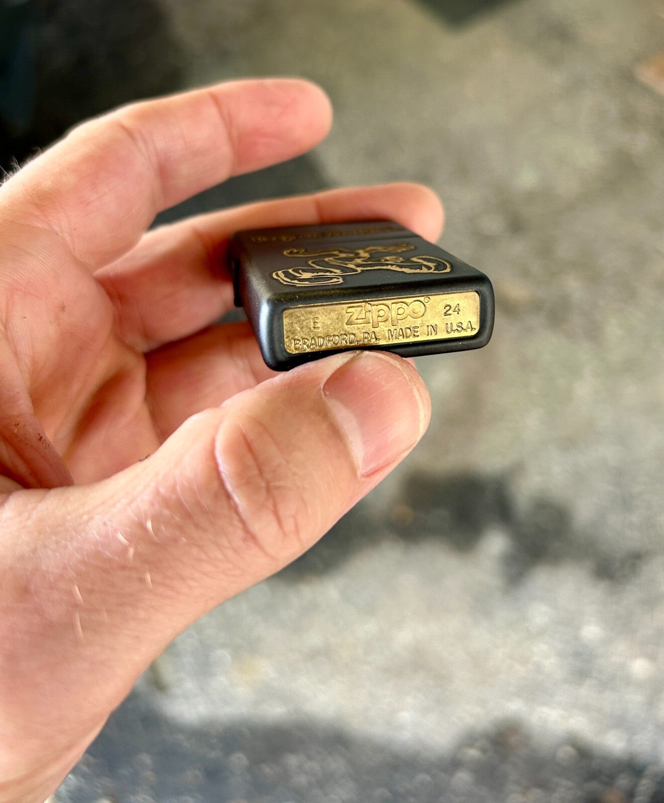 Keep on Truckin Custom Engraved Zippo Lighter | Black Matte | Made in USA |