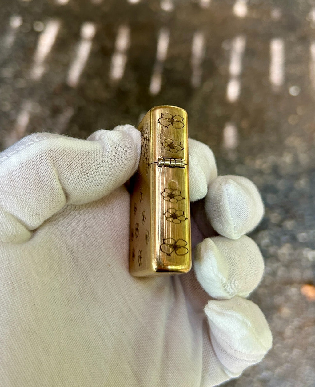 Japanese Geisha Armor Zippo Lighter | Custom Engraved Brass | Made in USA |