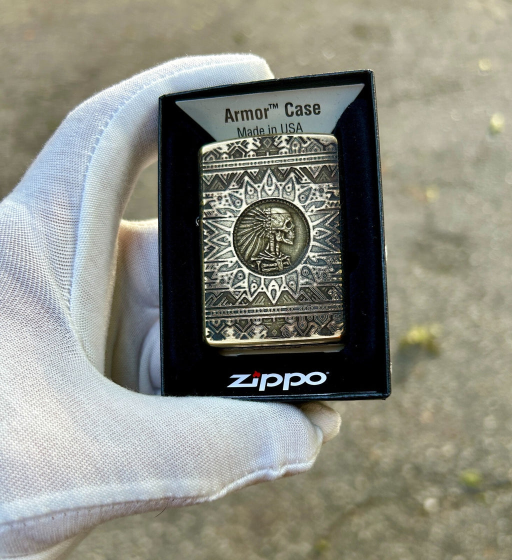 New in box Zippo Big Chief Premium Armor Genuine Zippo lighter | Aztec Zippo