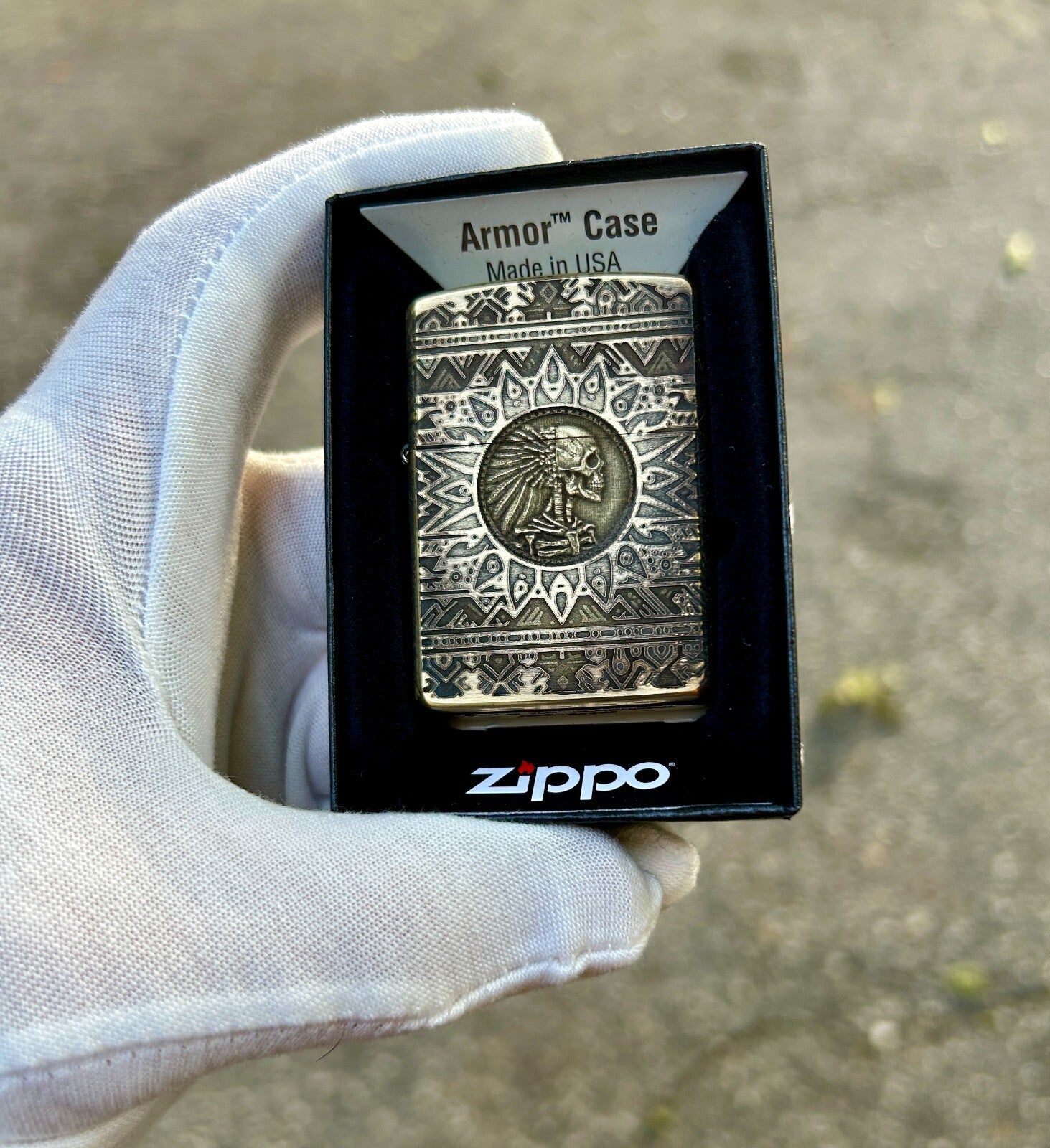 New in box Zippo Big Chief Premium Armor Genuine Zippo lighter | Aztec Zippo