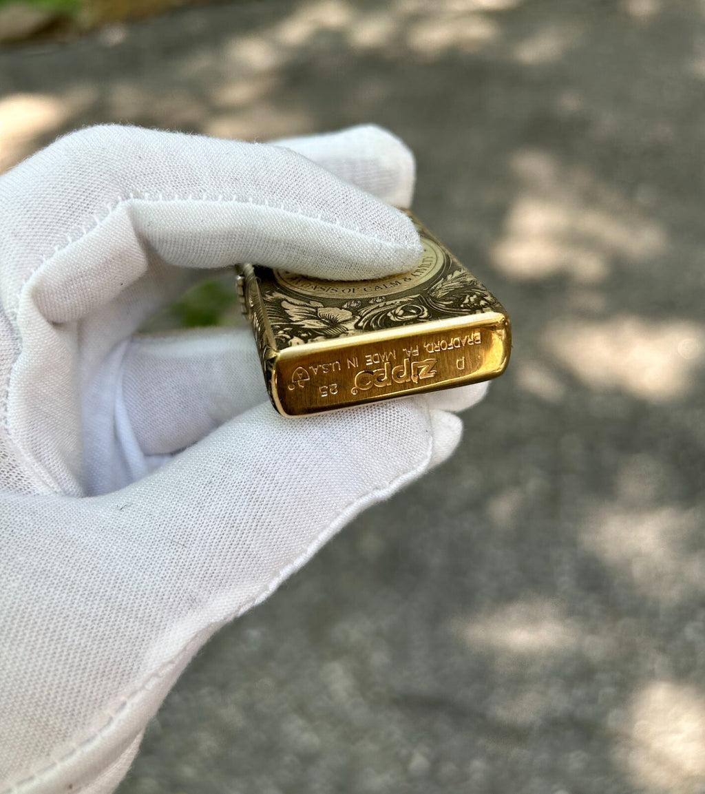 John Wick The Continental Custom Zippo Lighter | Brass Armor Zippo | Made In USA