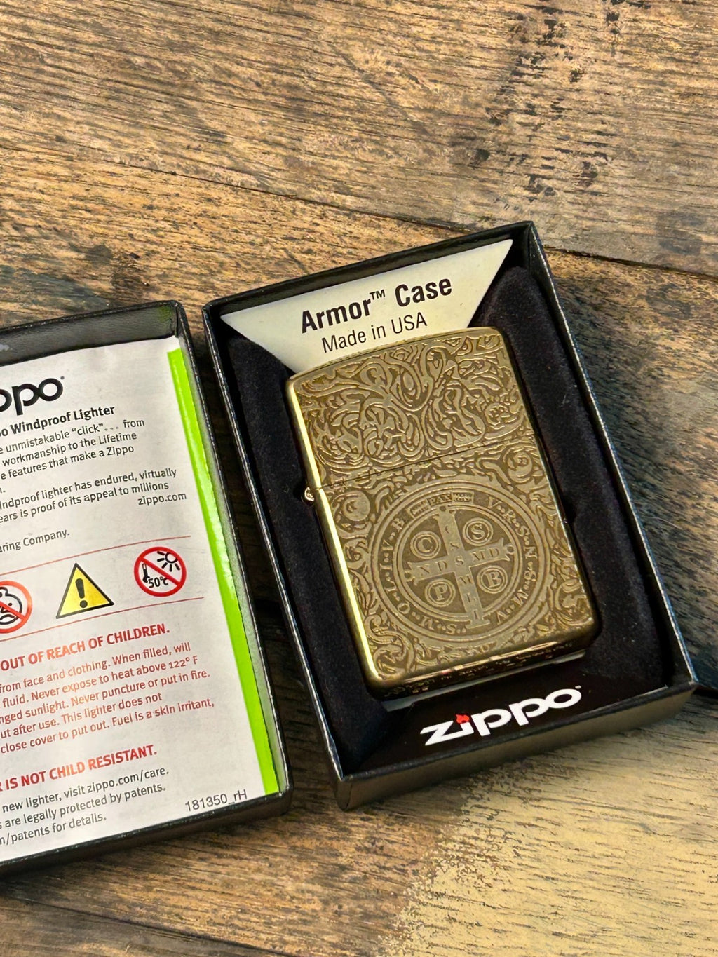 Custom Engraved Zippo Constantine Premium Armor Genuine Zippo lighter