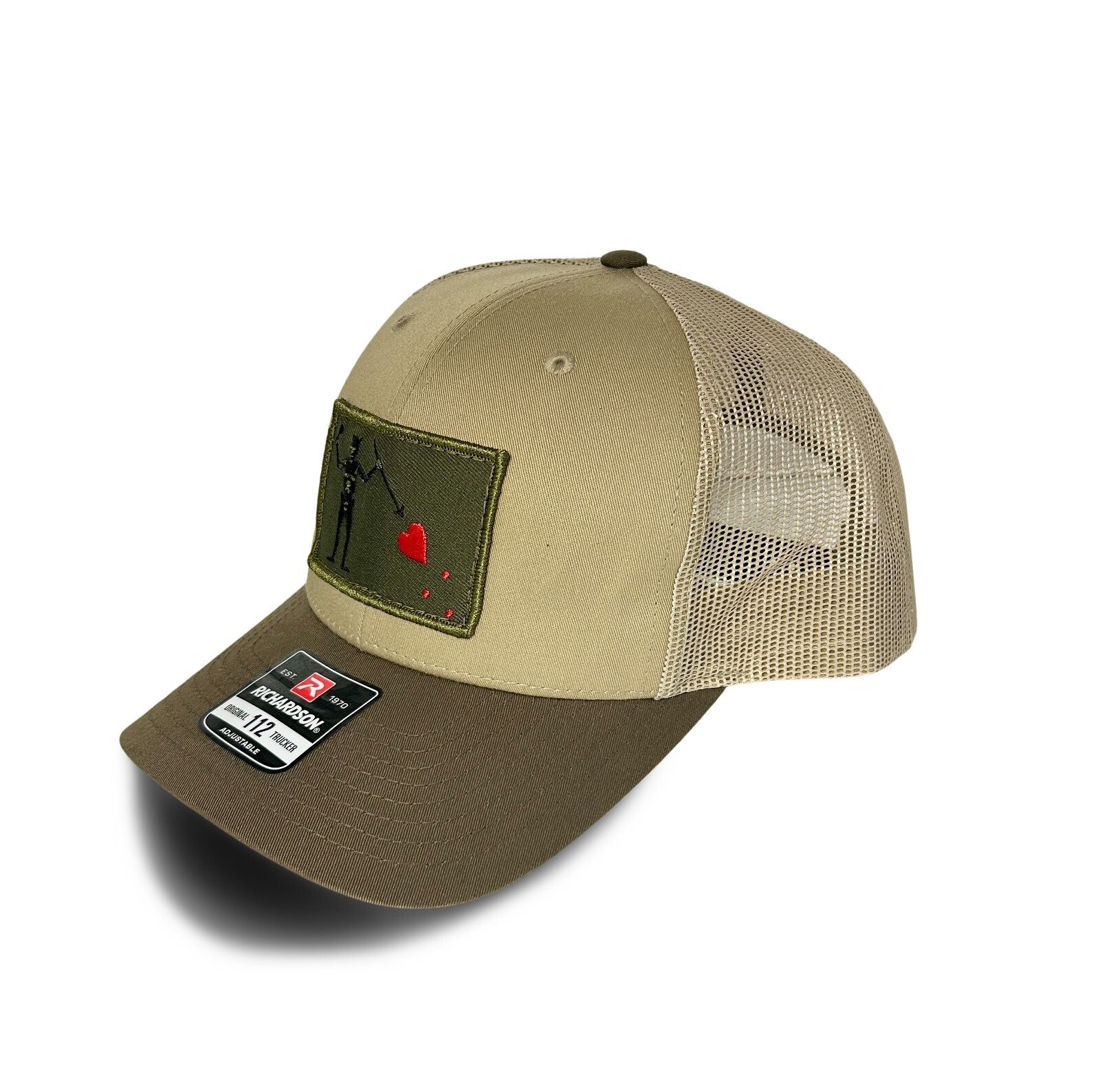 Blackbeards Flag OD Green Patch Hat | Richardson 112 Khaki | SnapBack Trucker