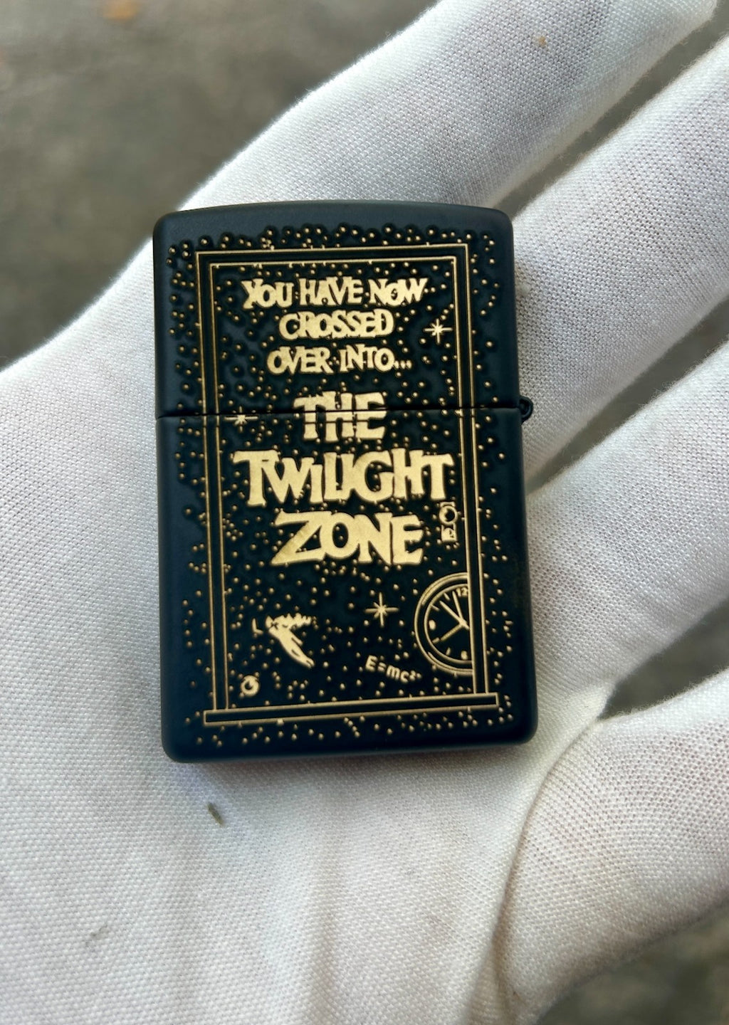 The Twilight Zone Theme Custom Engraved Black Matte Zippo Lighter  | Made in USA