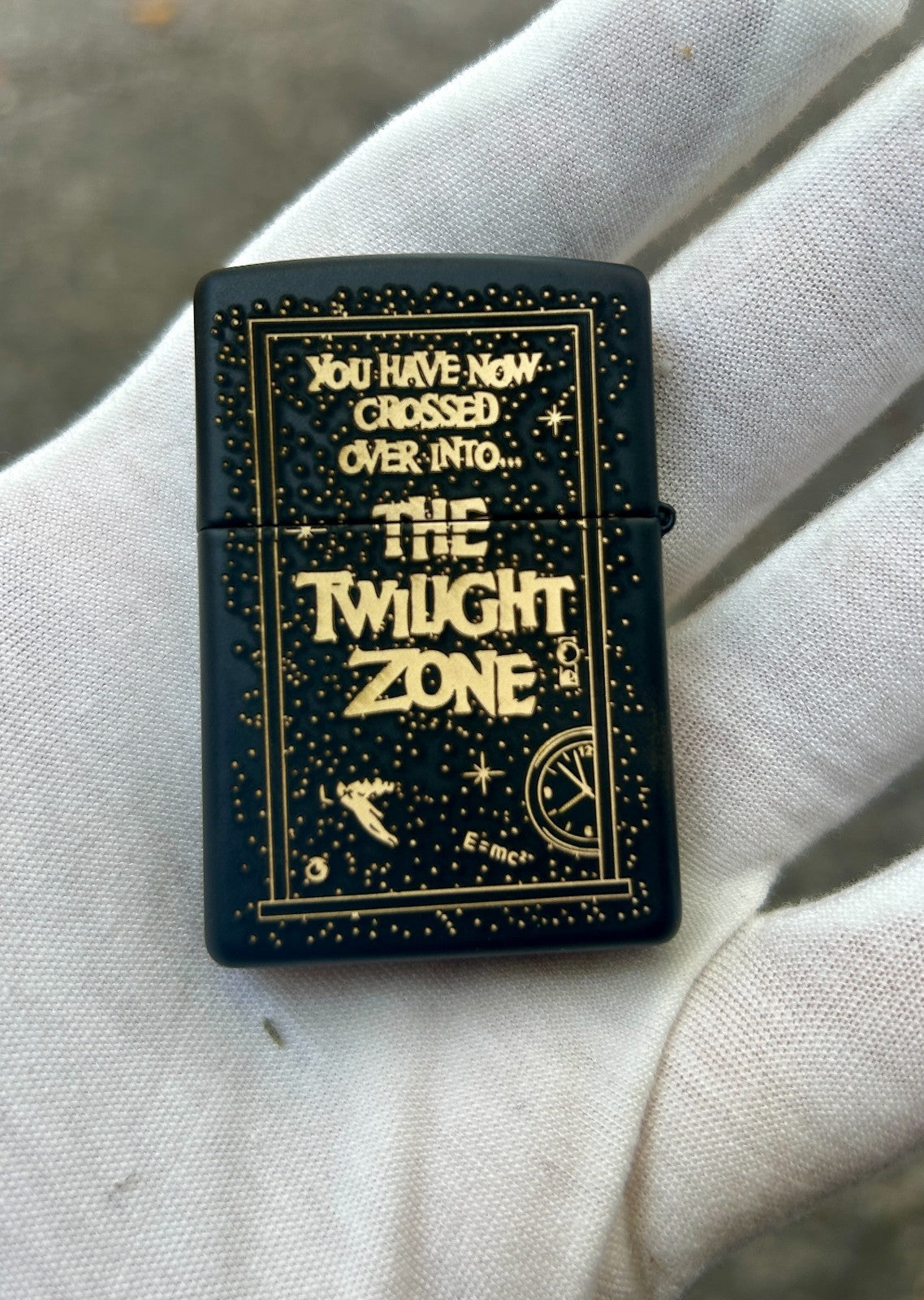 The Twilight Zone Theme Custom Engraved Black Matte Zippo Lighter  | Made in USA