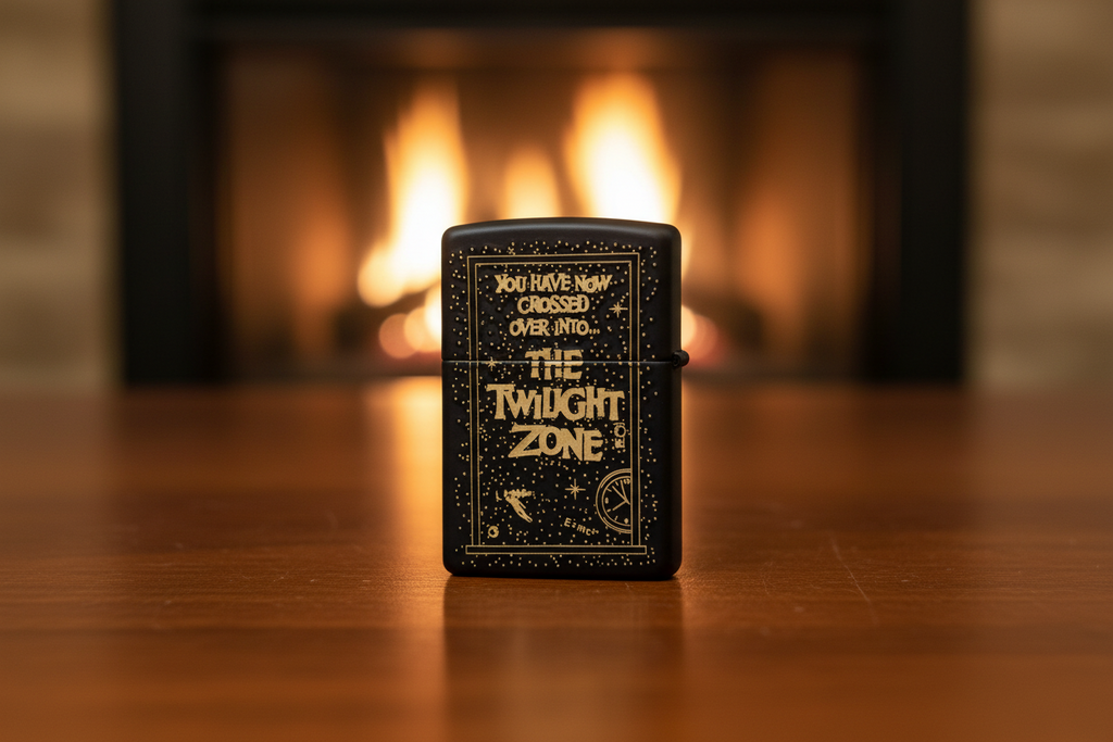 The Twilight Zone Theme Custom Engraved Black Matte Zippo Lighter  | Made in USA