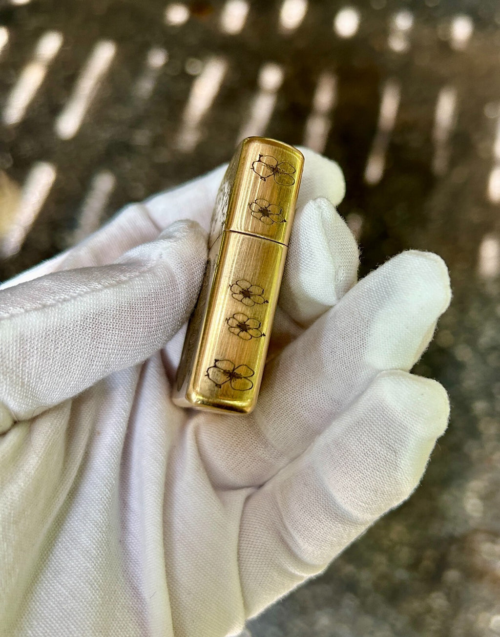 Japanese Geisha Armor Zippo Lighter | Custom Engraved Brass | Made in USA |