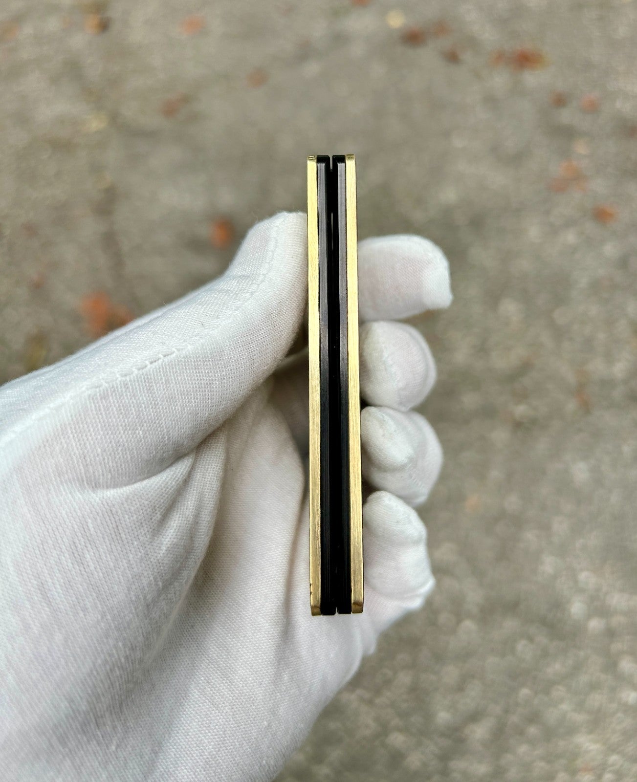 Norse Viking Design Engraved Brass Card Wallet | Minimalist | RFID Shield |