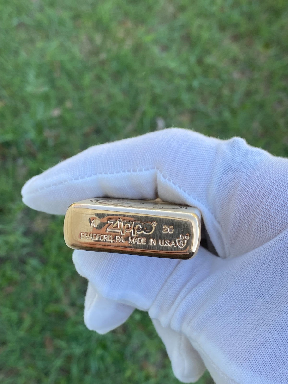 Heads & Tails Vintage Pinup Engraved Brass Armor Zippo – Made & Engraved USA