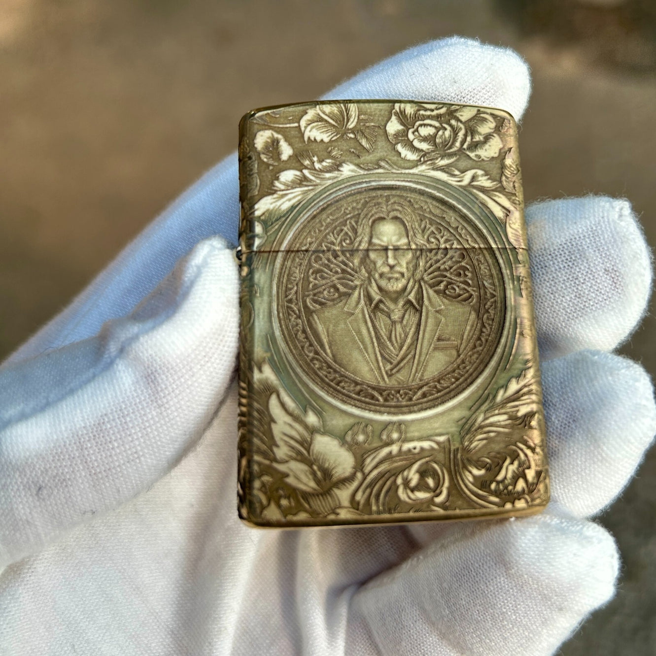 John Wick Brass Armor Zippo Lighter | Custom Engraved | Solid Brass | Made in US