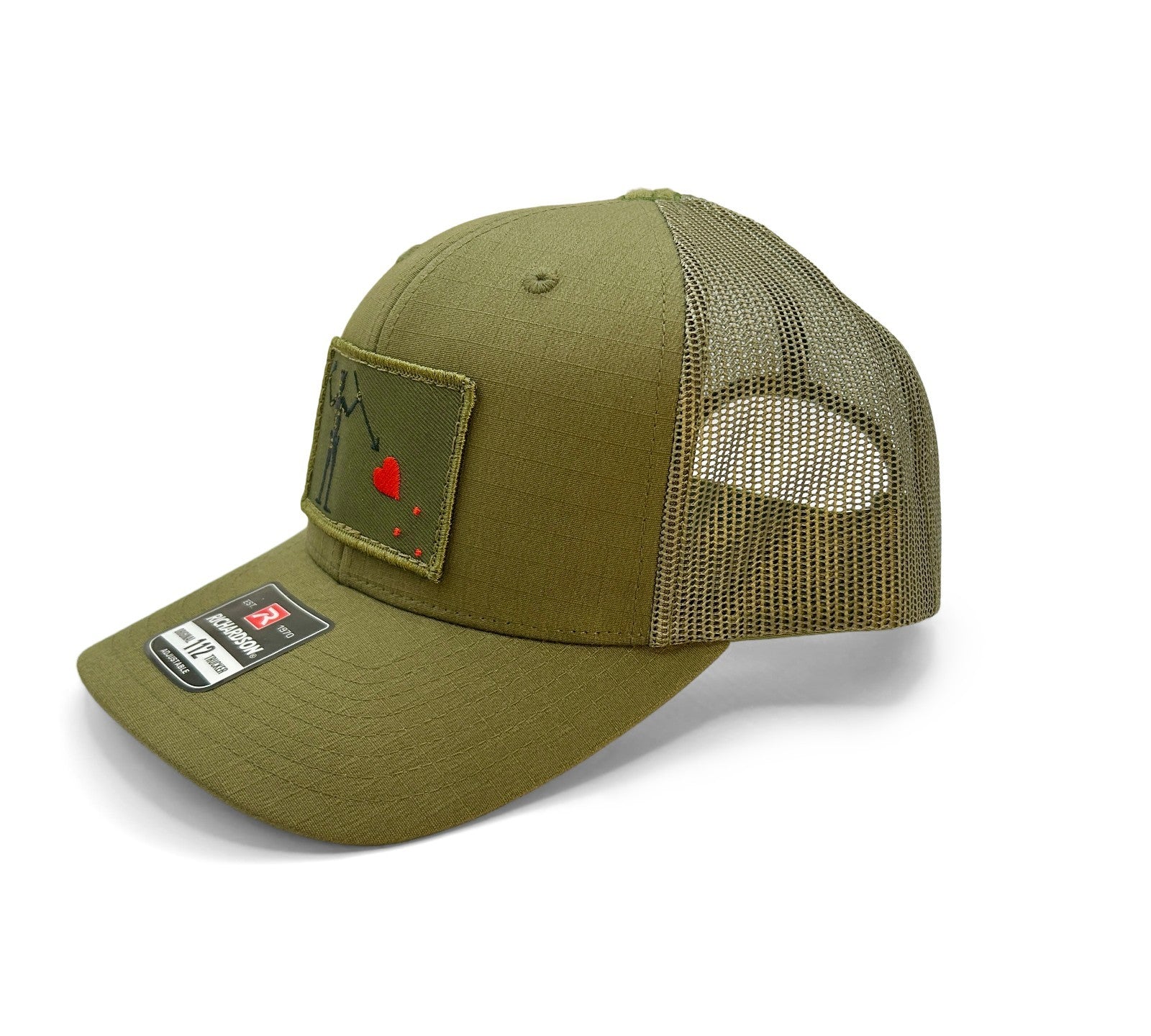 Blackbeard’s Flag Patch Hat Richardson 112 | Tactical OD Green Ripstop Cap |