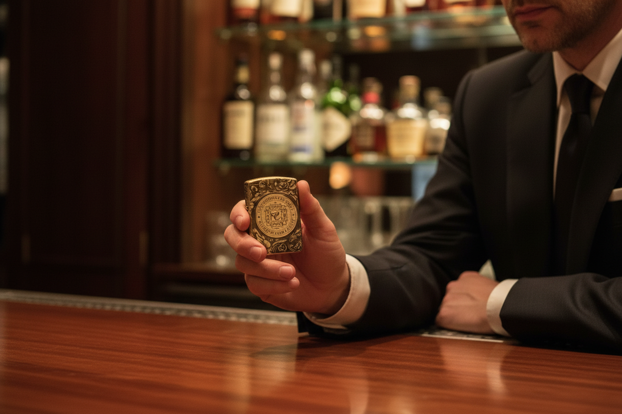 John Wick | The Continental | 4 Side Engraved | Brass Armor Zippo