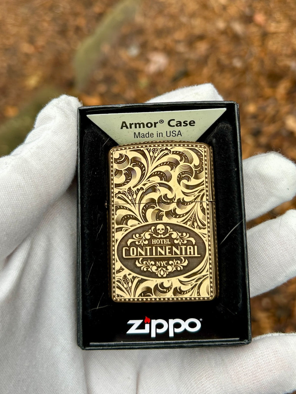 John Wick The Continental NYC Custom Zippo | Brass Armor Zippo | Made In USA