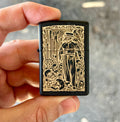 Doctor Plague Custom Engraved Zippo | Black Matte Case | Made in USA