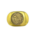 Bison Bust Belt Buckle | Cast Polished Brass | Made in USA