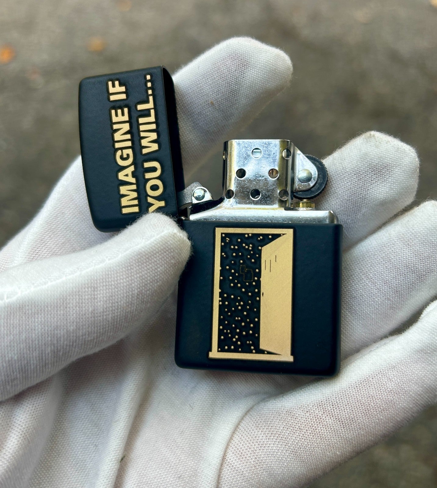 The Twilight Zone Theme Custom Engraved Black Matte Zippo Lighter  | Made in USA