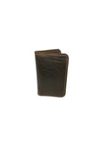 Vertical Wallet | American Shrunken Bison | Bourbon