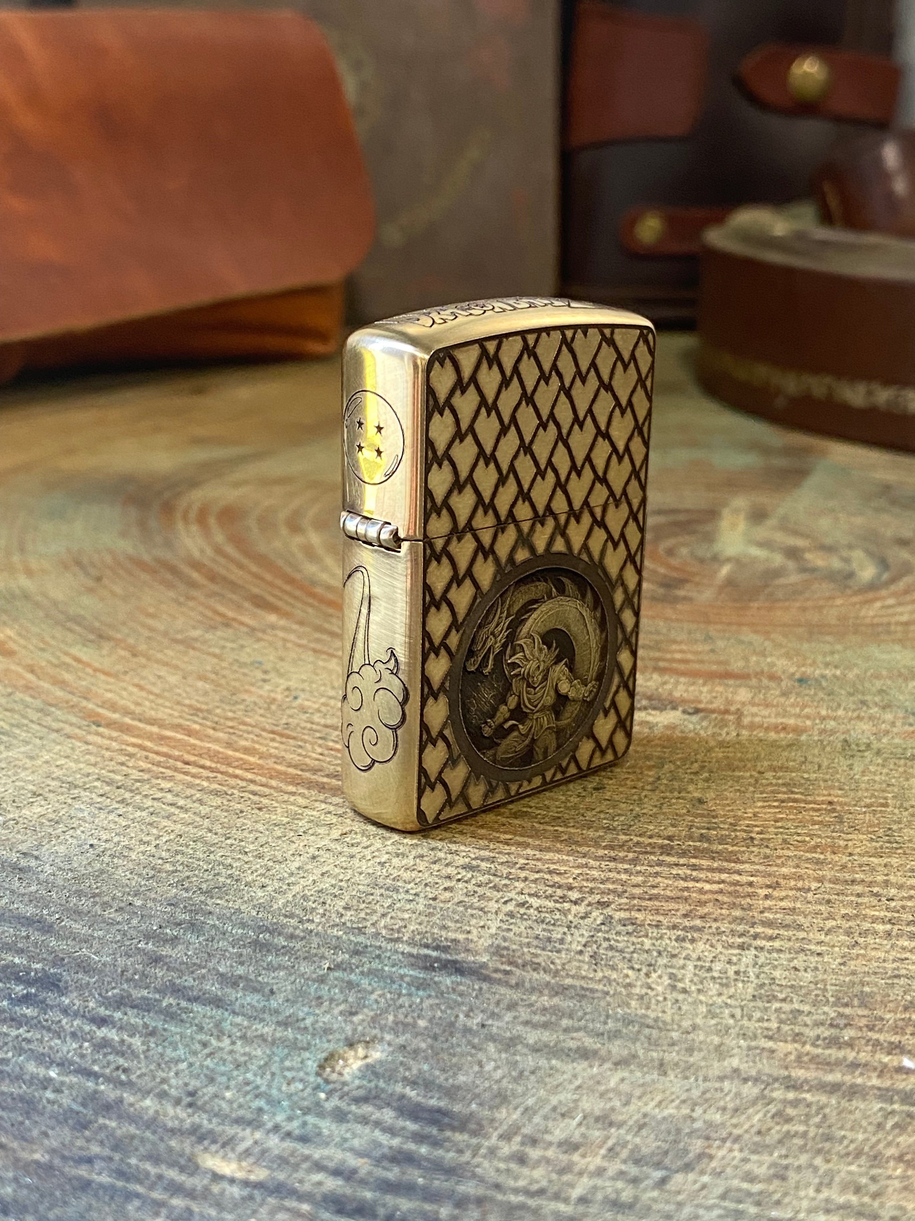 Dragon Ball Z 3D | 5 Side Engraved |Brass Armor Zippo