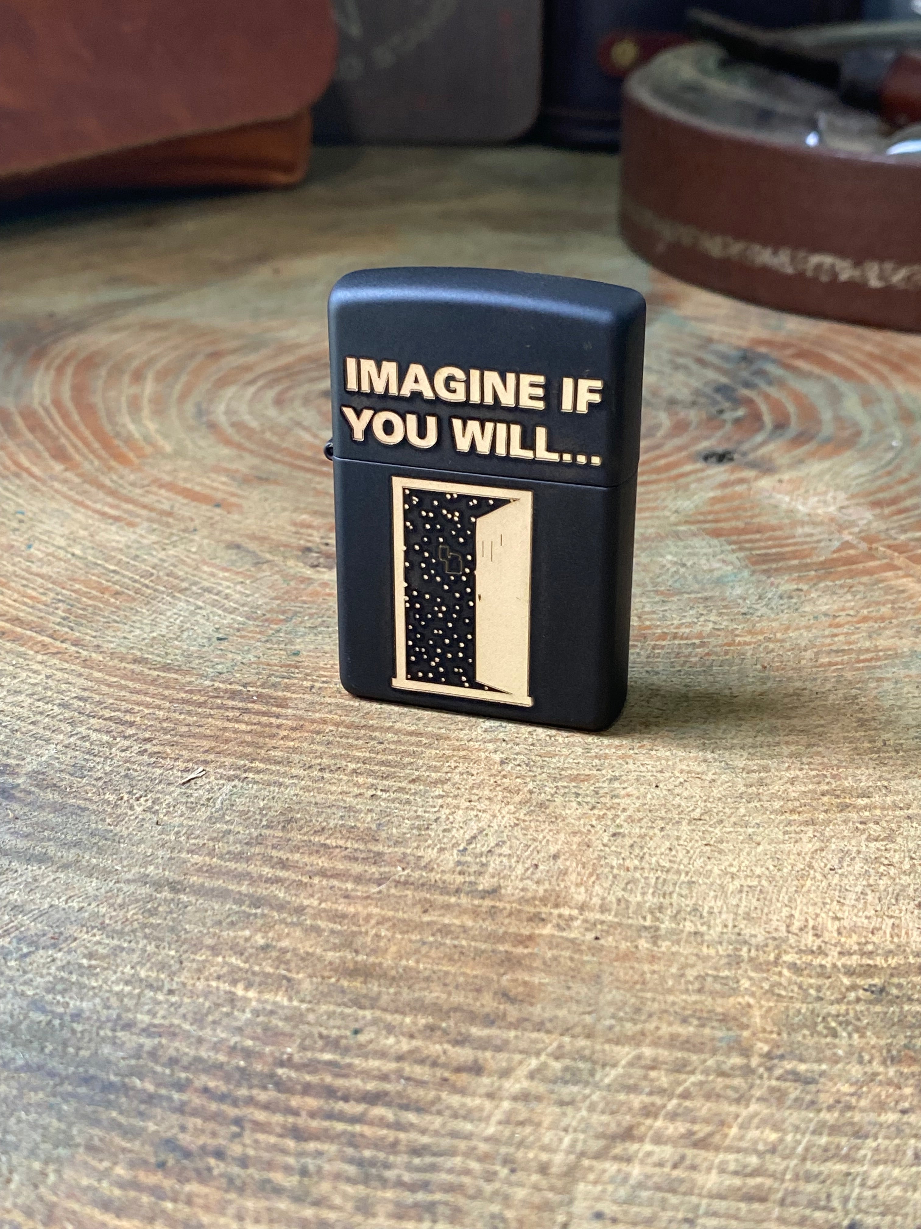 The Twilight Zone Theme Custom Engraved Black Matte Zippo Lighter  | Made in USA