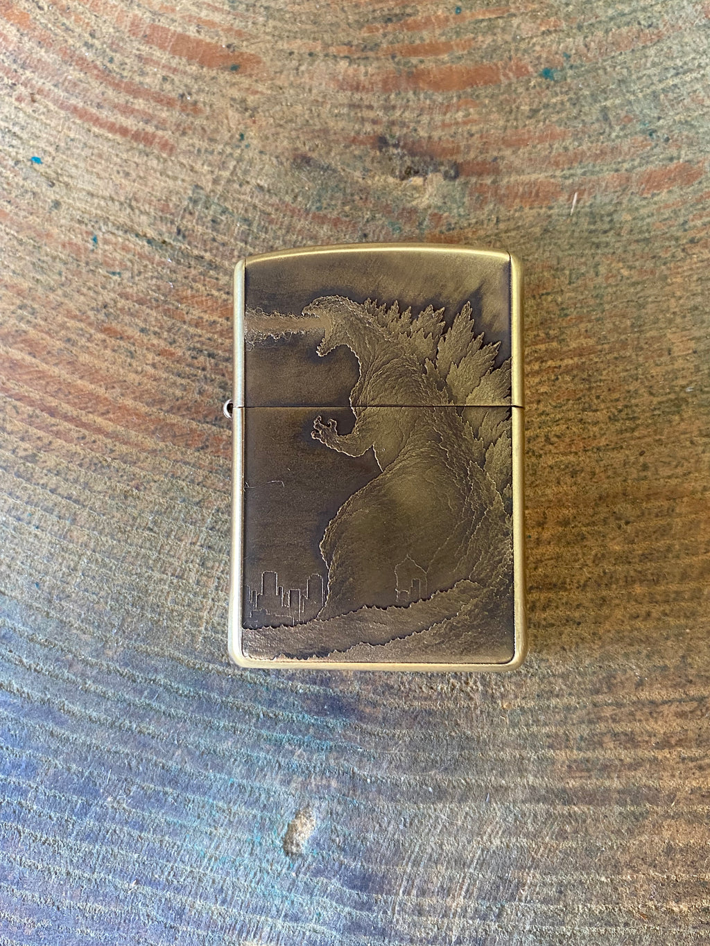 Godzilla 3D | Brass Armor Zippo