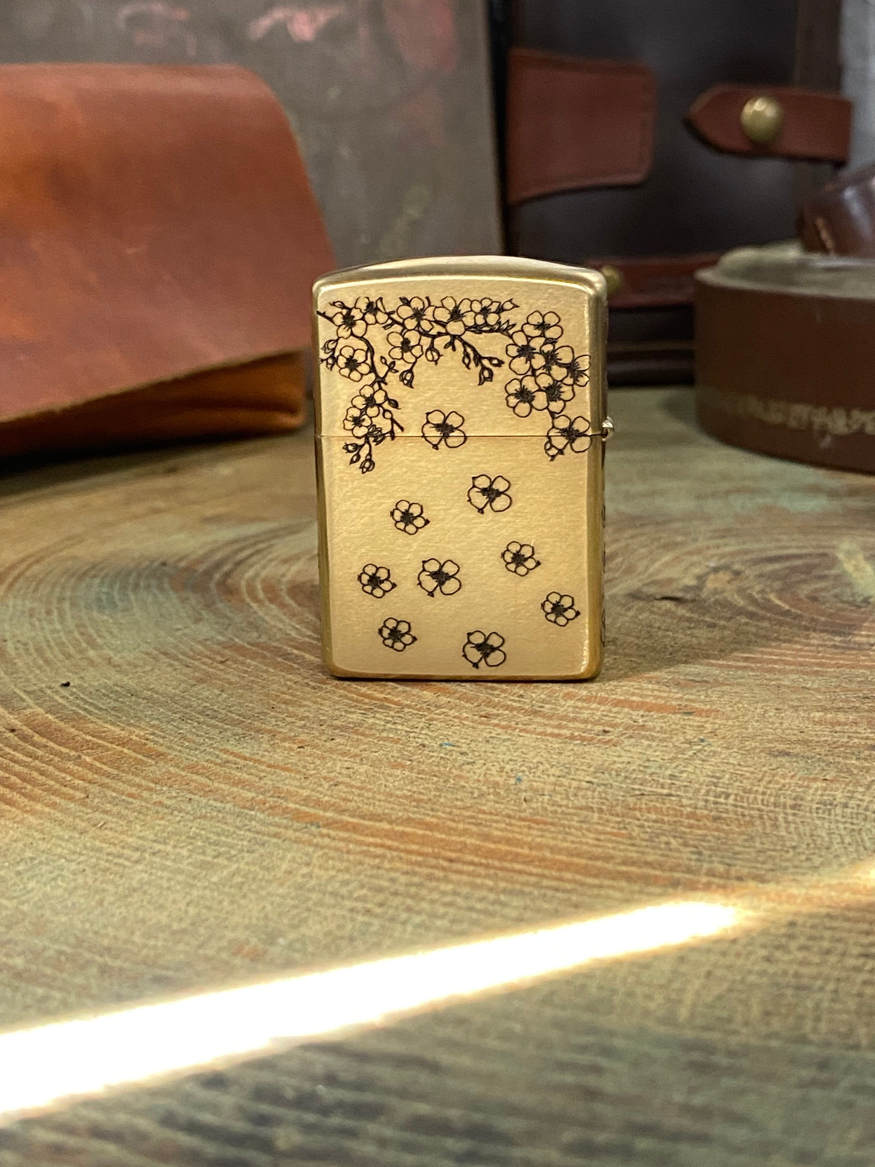 Japanese Geisha 3D | 4 Side Engraved | Brass Armor Zippo