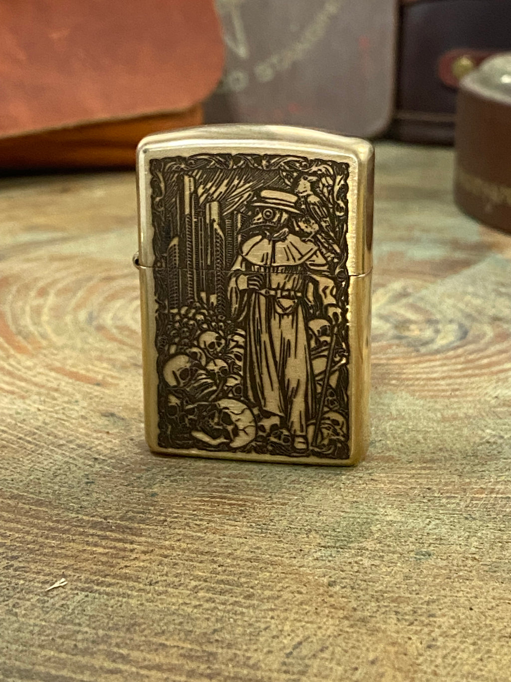 Plague Doctor | Brass Armor Zippo
