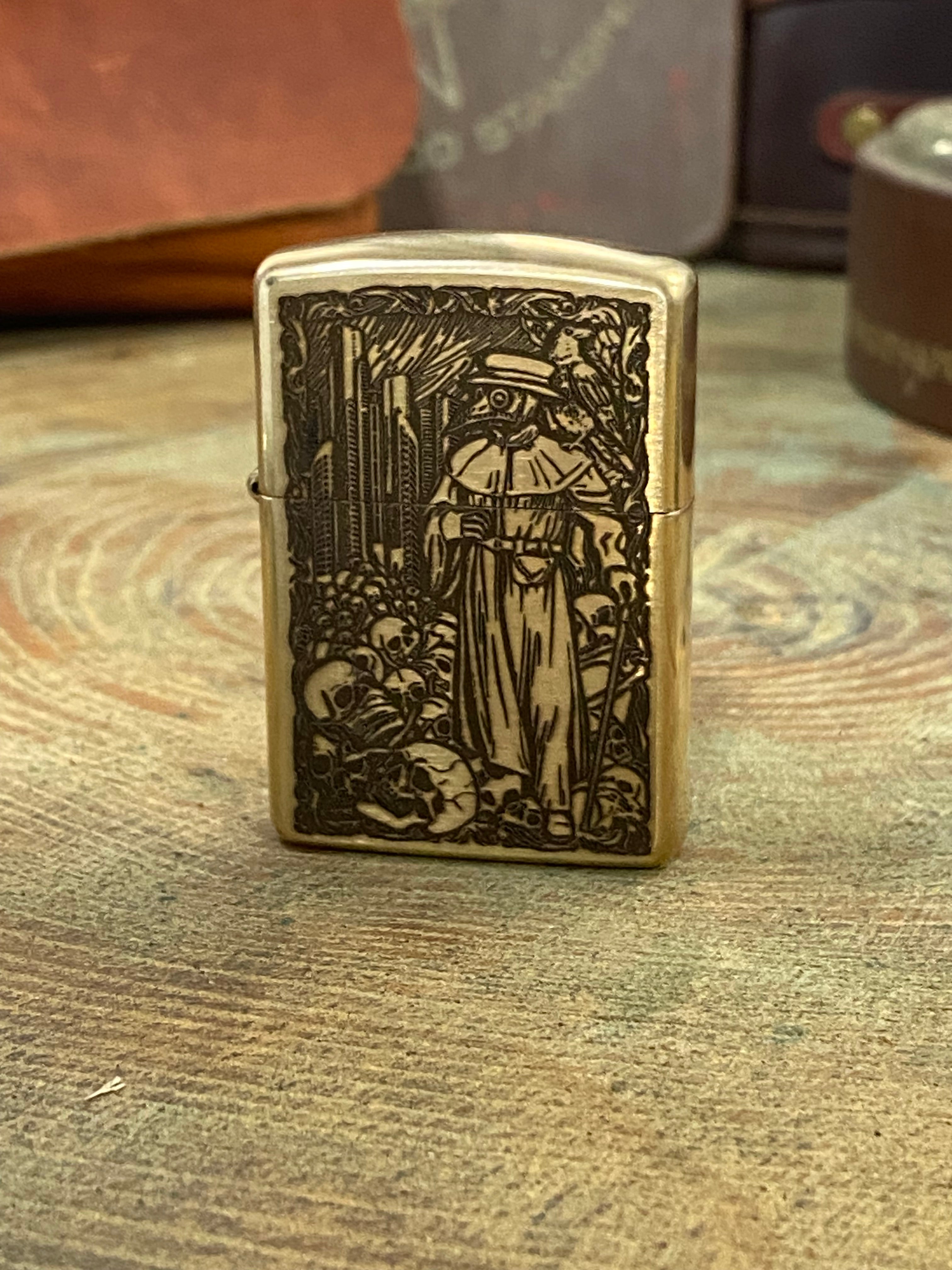Plague Doctor | Brass Armor Zippo